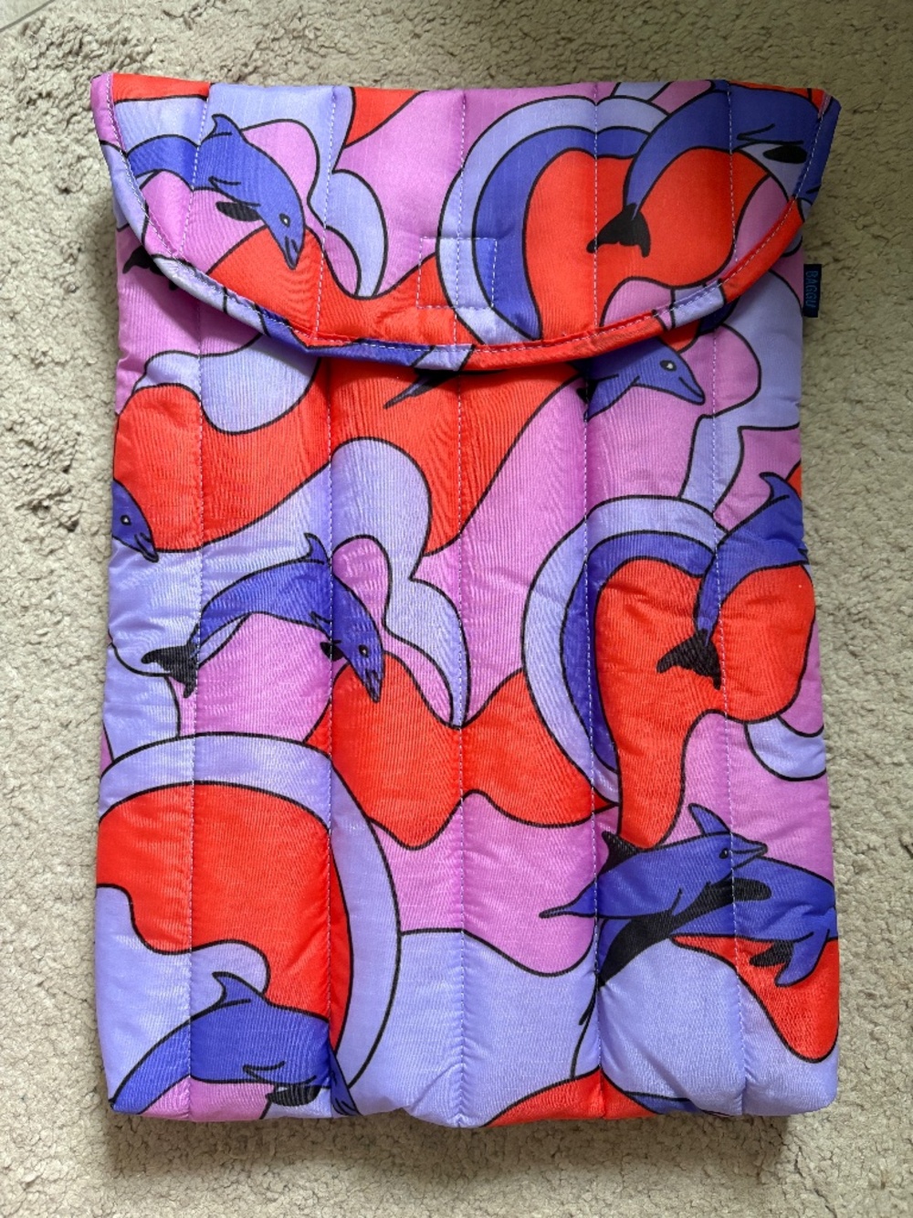 RARE BAGGU DOLPHINS 16IN LAPTOP SLEEVE NWOT
